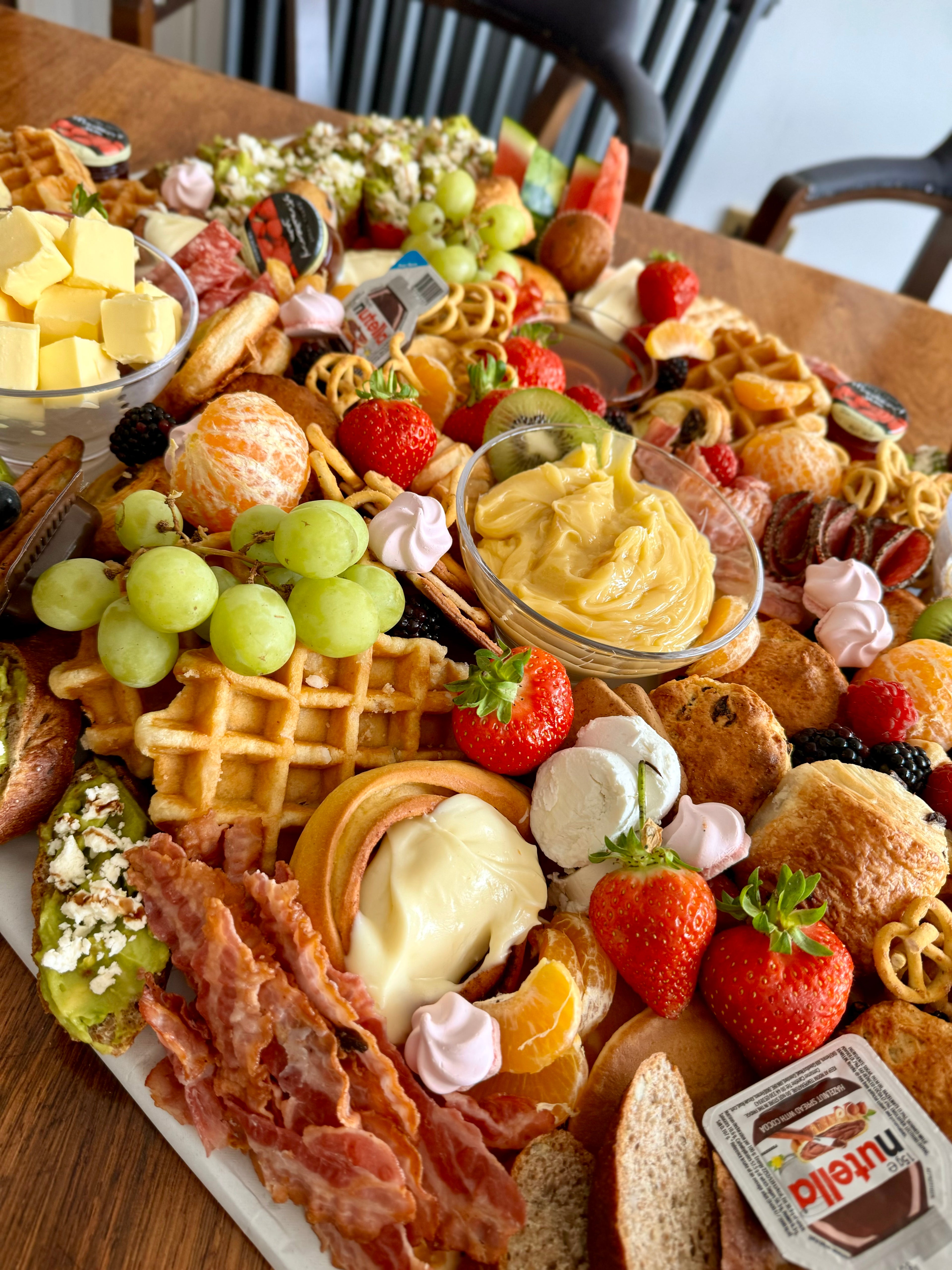 Breakfast grazing table