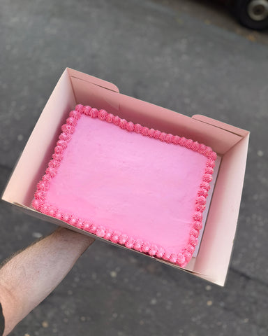 Large rectangle sheet cake