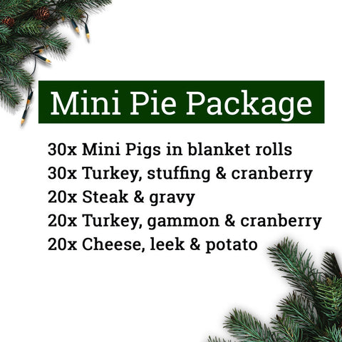 Festive mini pie package (120 items)