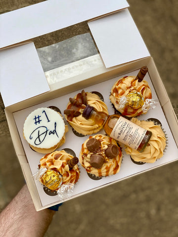Fathers's Day cupcakes - Salted Caramel with miniature