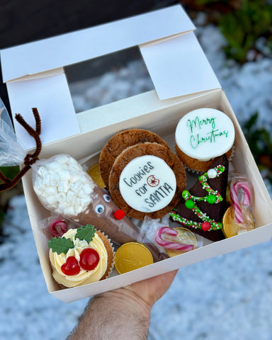 Santa Christmas eve treat box