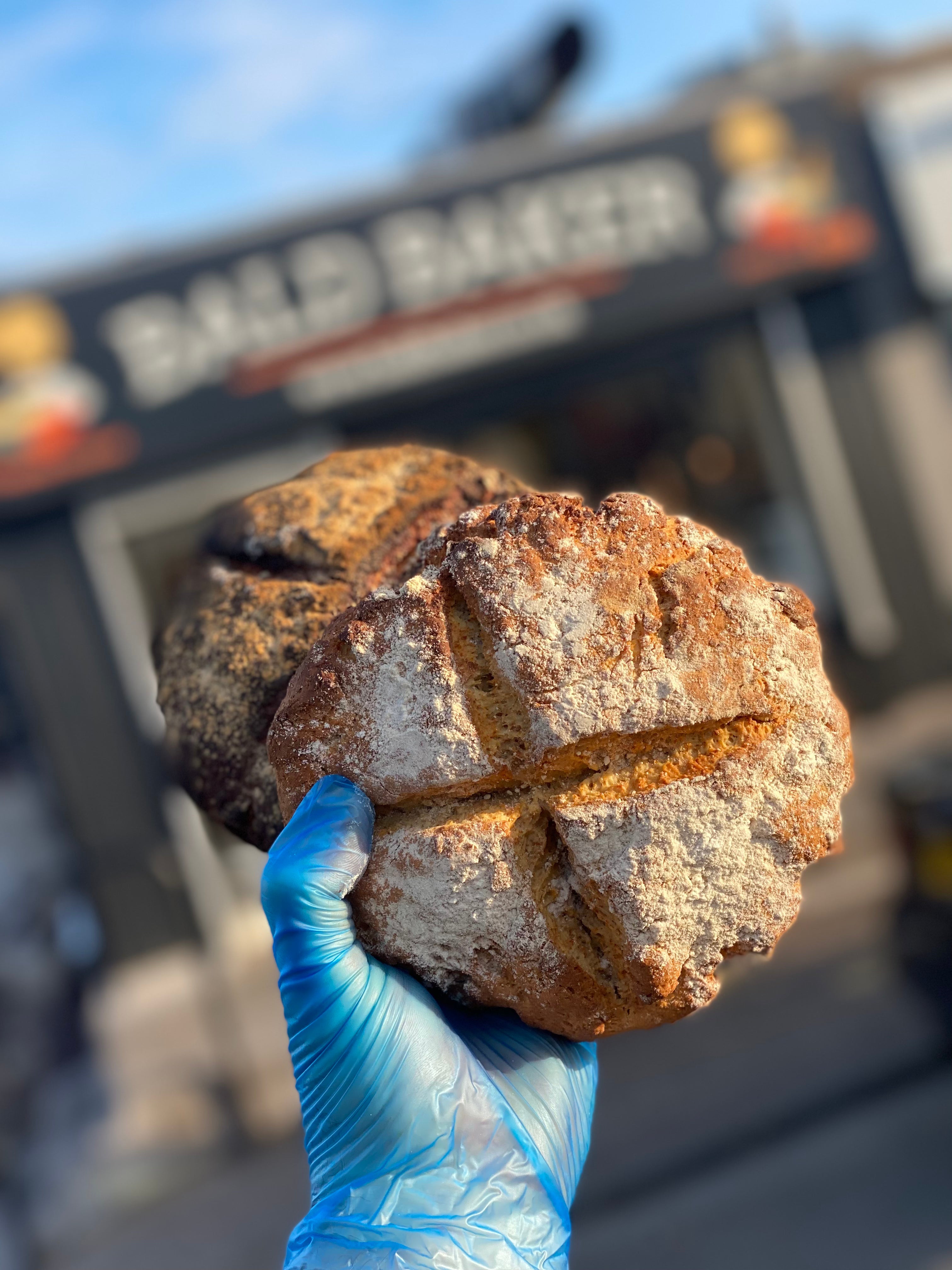 Homemade Bran Scone round
