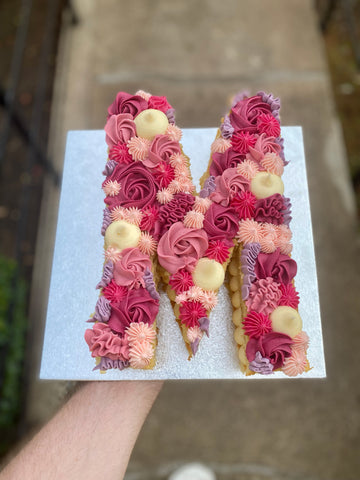 Letter Cake - Buttercream topped